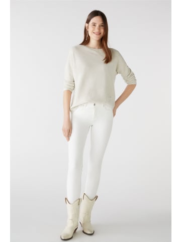 Oui Pullover KEIKO 100% Bio-Baumwolle in offwhite melang