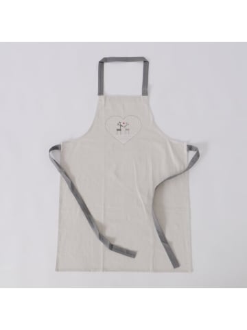 Boltze Küchenschürze mit Rentiermotiv LOVELIES in Grau, (B) 60 x (H) 84 cm