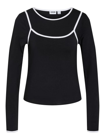 Noisy may Oberteil mit langen Ärmeln in Black1