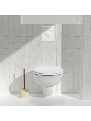 5five Simply Smart WC-Bürste ARGILEO freistehend in Beige, (B) 7,6 x (H) 39 x (L) 12 cm