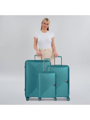March15 Trading Gotthard Edition 4 Rollen Kofferset 3-teilig aqua metallic