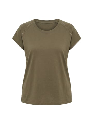 MIAMODA Shirt in dunkles olive