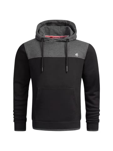 Alessandro Salvarini Kapuzenpullover AS-312 in Schwarz