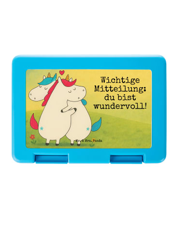 Mr. & Mrs. Panda Brotdose Einhorn Mitteilung Design mit Spruch in Weiß