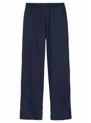 LE JOGGER Pyjama in marine, grau-meliert