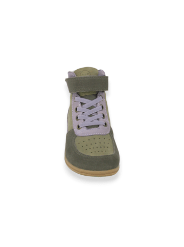 Lotta&Emil SNEAKER MIO BAREFOOT winter khaki/ flieder