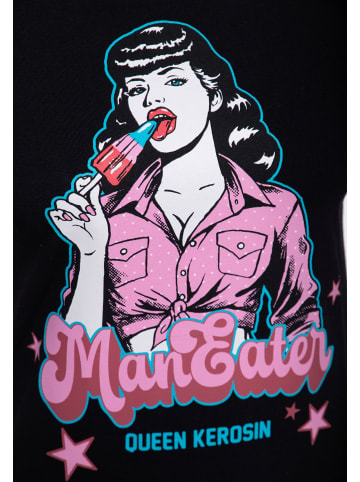 Queen Kerosin Queen Kerosin T-Shirt Man Eater in schwarz