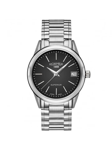 Roamer Schweizer Uhr Superior 3H Ladies Silberfarben in silber