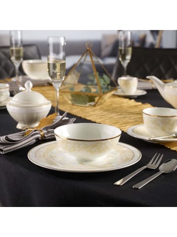 Villeroy & Boch 6er Set Dessertschalen Ivoire ø 13 cm weiß-gold in weiß-gold
