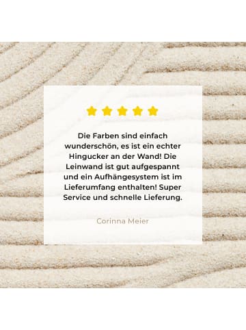 MuchoWow Leinwand bilder Sandlinien (BxH)