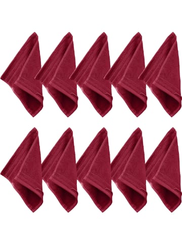 Erwin Müller Frottier Seiftuch 10er-Pack Heidelberg in weinrot