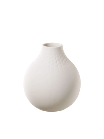 Villeroy & Boch Vase Perle Manufacture Collier 12 cm in Blanc