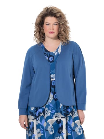 Ulla Popken Sweatjacke in denimblau