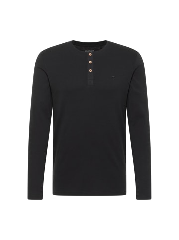Mustang Longsleeve 1er Pack in Schwarz