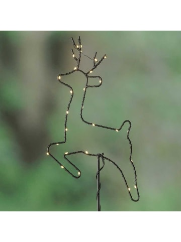AltoBelli Gartenstab RUDOLPH Hirsch mit LED-Licht 18x74 cm