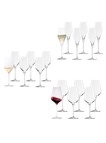 Stölzle 18er Set Wein- und Sektgläser Quatrophil transparent in transparent
