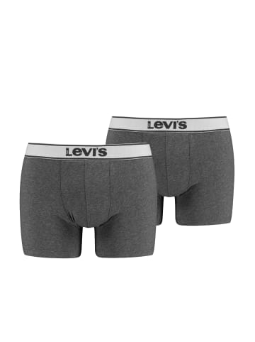 Levi´s Boxershorts LEVIS MEN VINTAGE HEATHER BOXER BRIEF 2er Pack in Black