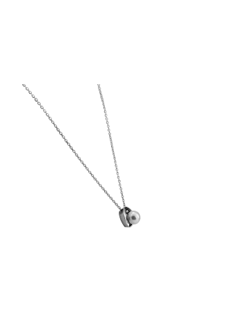 Adeliás Damen Anhänger aus 925 Silber mit Perle in silber