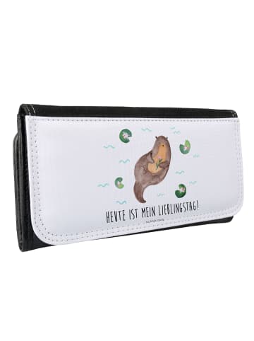 Mr. & Mrs. Panda Brieftasche Damen Otter Seerose mit Spruch in Weiß