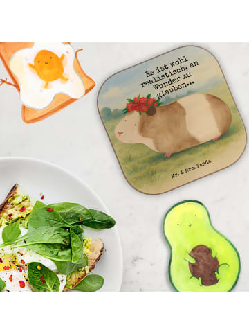 Mr. & Mrs. Panda Untersetzer Tasse Meerschweinchen Weisheit Desi... in Weiß