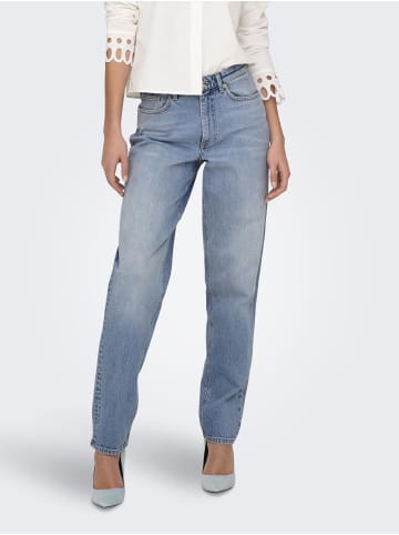 ONLY Mom Jeans in Medium Blue Denim