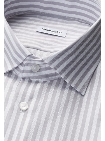 Seidensticker Business Hemd Slim in Grau