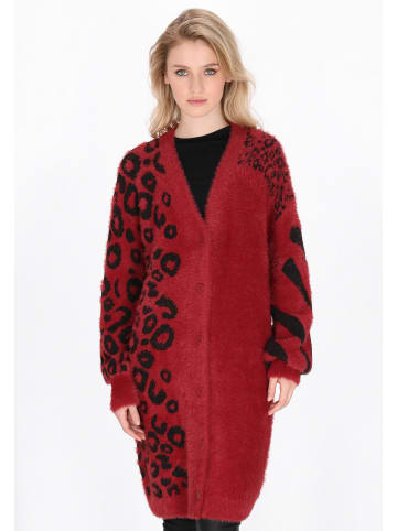 myMo ROCKS Women Cardigan in burgundy black