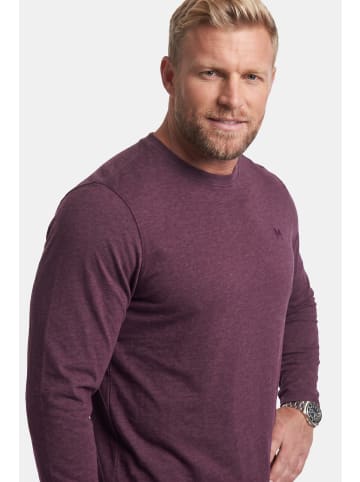 Men Plus Kurzarm T-Shirt in dunkle pflaume