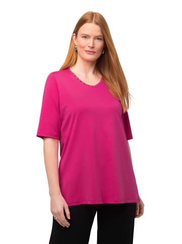 Ulla Popken Shirt in fuchsia pink