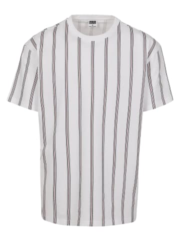 Urban Classics Urban Classics Herren Heavy Oversized AOP Stripe Tee in white/navy