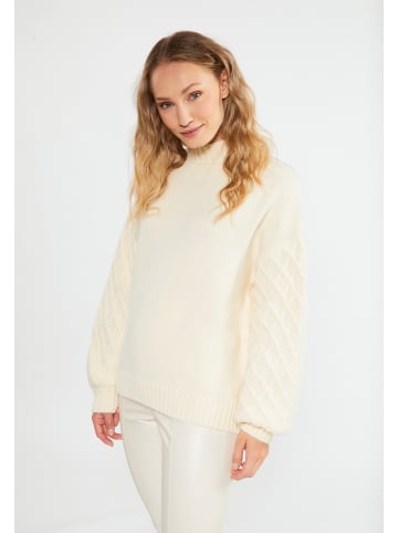 RISA Damen Strickpullover in Creme