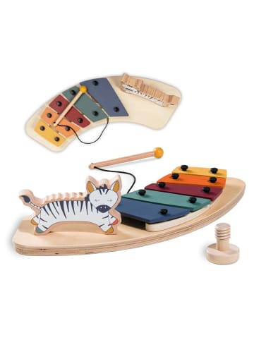 Hauck Play Tray Spiel Music - Xylophon Music-Spielzeug Zebra in bunt