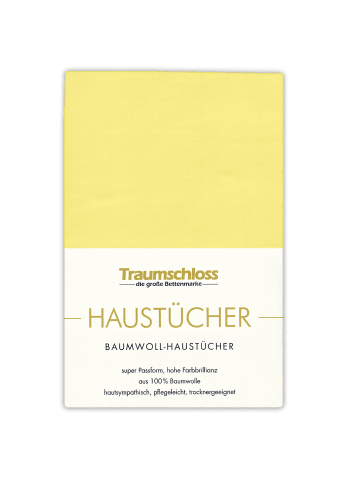 Traumschloss Betttuch Haustuch in gelb