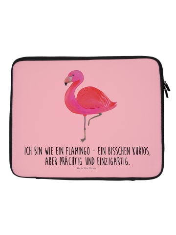 Mr. & Mrs. Panda Notebook Tasche Flamingo Classic mit Spruch in Rot Pastell