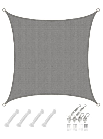 AMANKA Sonnensegel Red Sands 200 x 200 cm in grau