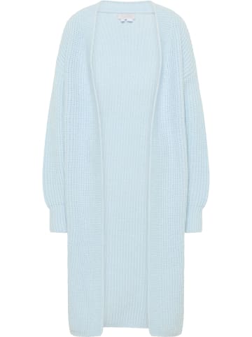 RISA Strick Long Cardigan in hellblau