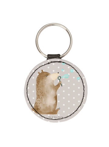 Mr. & Mrs. Panda Anhänger Bär Seifenblasen ohne Spruch in Grau Pastell