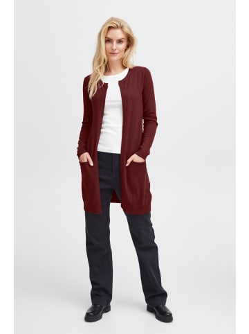 Pulz Strickjacke PZSARA Regular fit in Tawny Port Melange