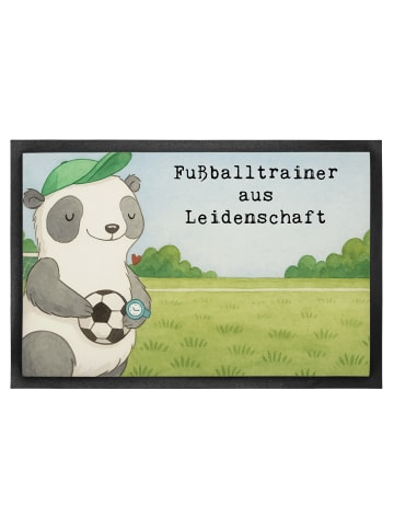 Mr. & Mrs. Panda Fußabstreifer Fußballtrainer Leidenschaft Desig... in Weiß