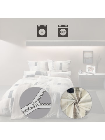 REDBEST Single-Jersey Bettwäsche in beige-grau