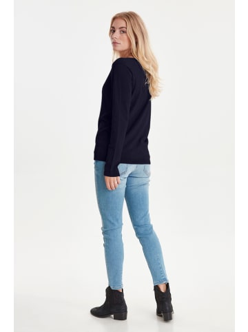 PULZ Jeans Strickpullover PZSARA - 50204127 in blau