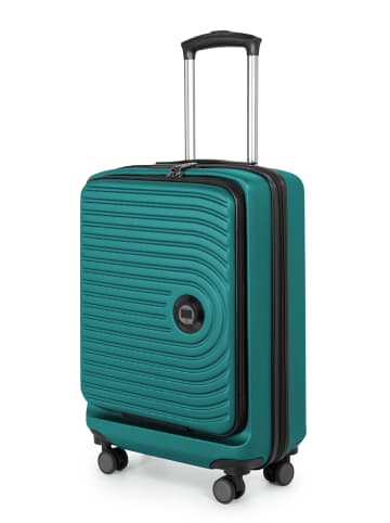 Hauptstadtkoffer Mitte - Handgepäck-Trolley Toploader, Laptop-Fach, TSA in Türkis