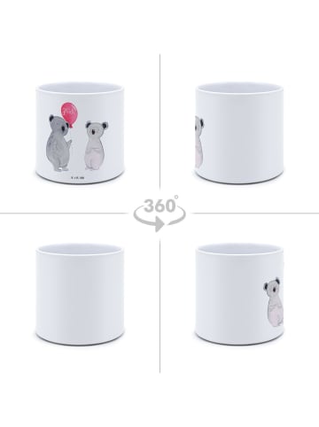 Mr. & Mrs. Panda Blumenübertopf Koala Luftballon ohne Spruch in Weiß