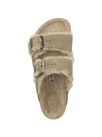 Birkenstock Sandale Arizona Veloursleder Lammfell normal in beige