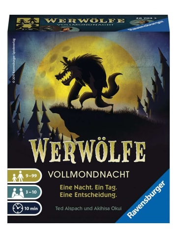 Ravensburger Bluffspiel Werwölfe Vollmondnacht - Gesellschaftsspiel & Brettspiel ab 9 Jahre 9-99 Jahre in bunt