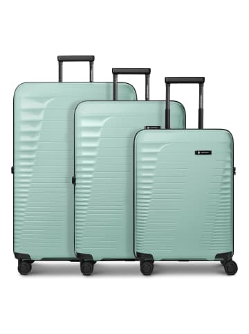 Farmhood Eco Edition 4 Rollen Kofferset 3-teilig mit Dehnfalte mint