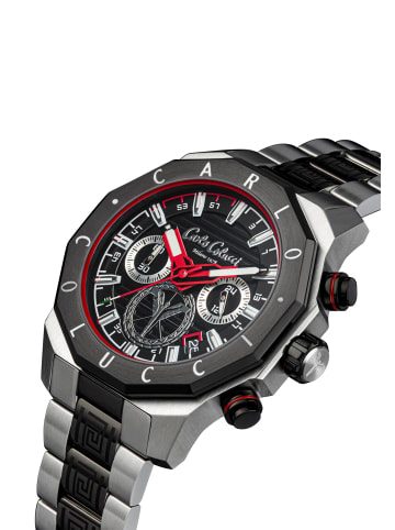 Carlo Colucci Quarz Chronograph Donola in Silber/Grau