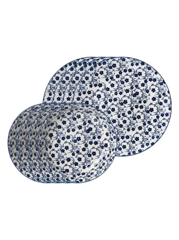 Ritzenhoff & Breker 8er Set Tafelservice Royal Sakura blau-weiß in blau-weiß