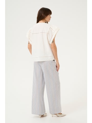 CULTURE Kurzarm-Bluse CUleso Relaxed fit in Spring Gardenia