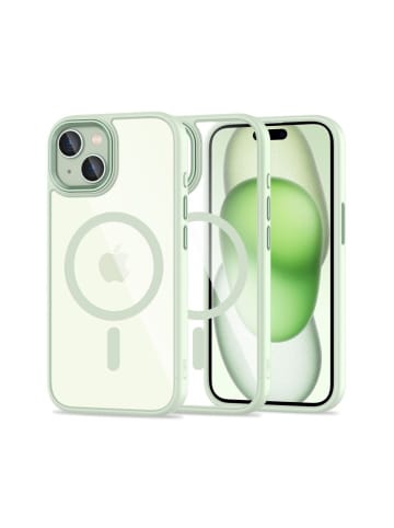 TechProtect TechProtect MagMat magnetisch Hülle iPhone 15 transparent grün in Grün